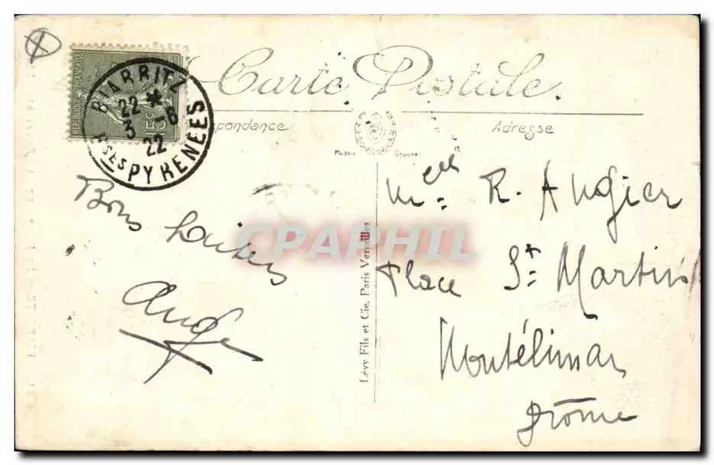 Biarritz — Der Leuchtturm und die Klippen — LL, n°112 - Rückseite