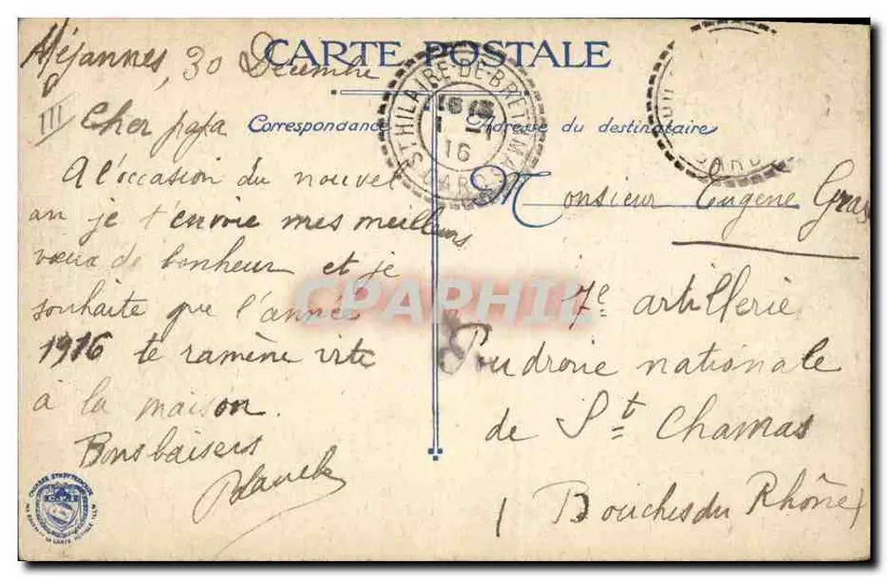 Grenadiers belgi — La trincea — L.V.C. — L.2 - Verso