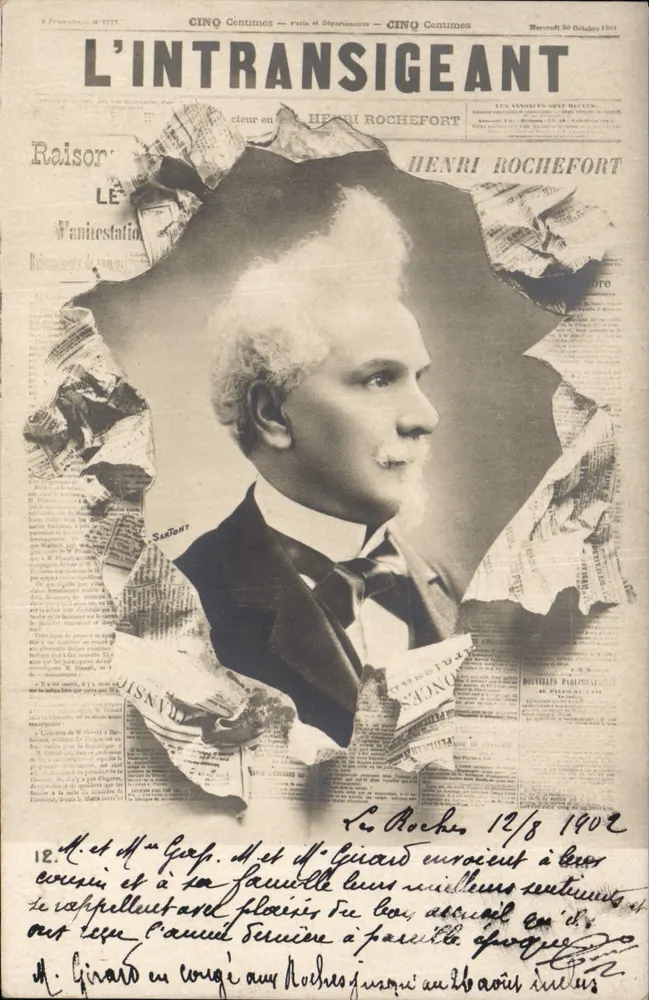 Henri Rochefort — L'Intransigeant — Sartant - Vorderseite