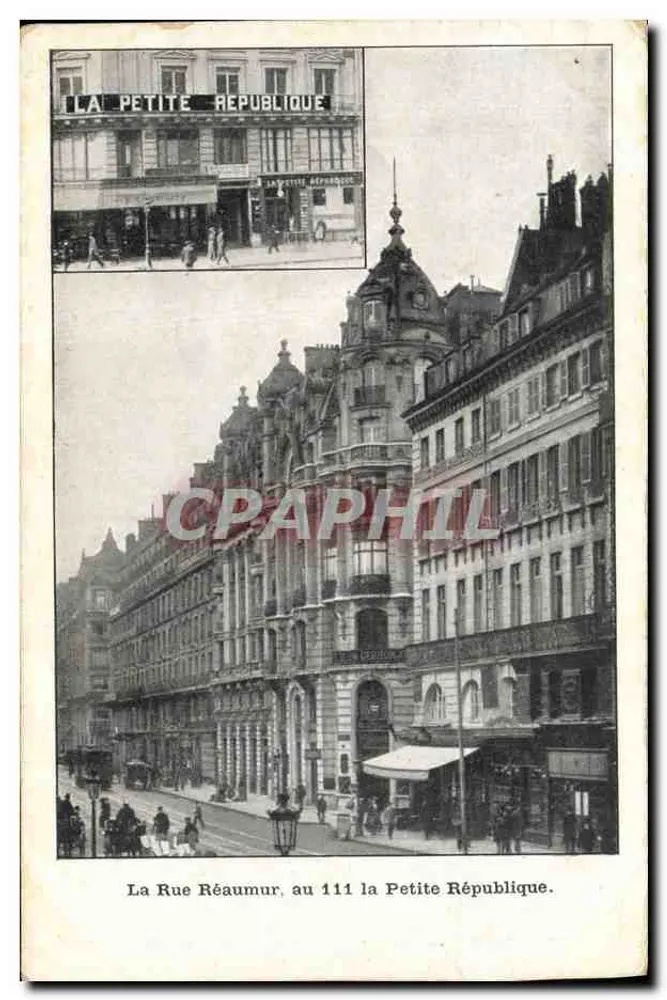 La Rue Réaumur, Nr. 111 la Petite République — Paris — Sammlung la Petite République, n°10 - Vorderseite