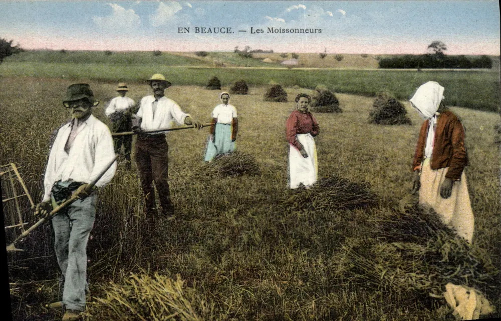 Na Beauce — Os Ceifeiros — L. Lenormand, Orléans - Frente