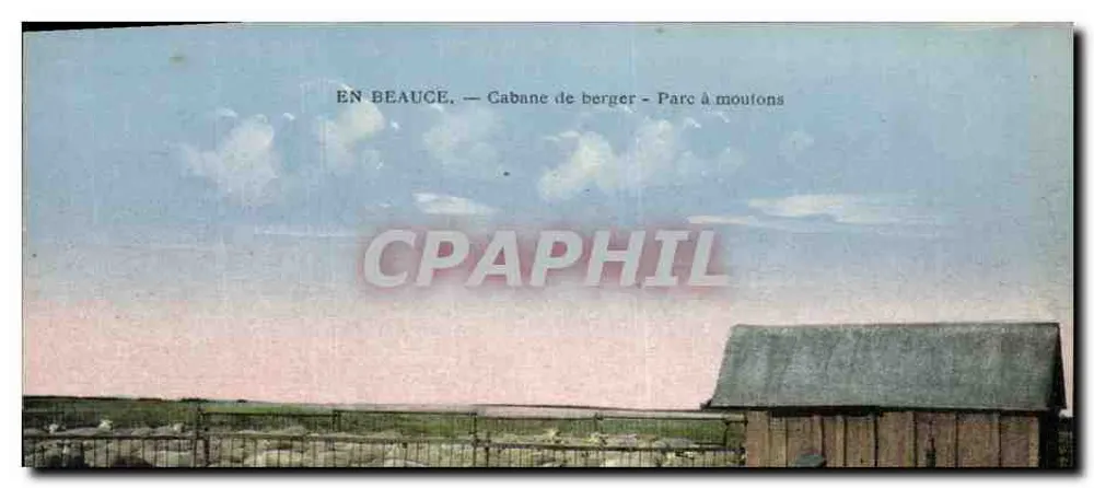 In der Beauce — Schäferhütte - Schafstall — L. Leotardmand, Orléans - Vorderseite