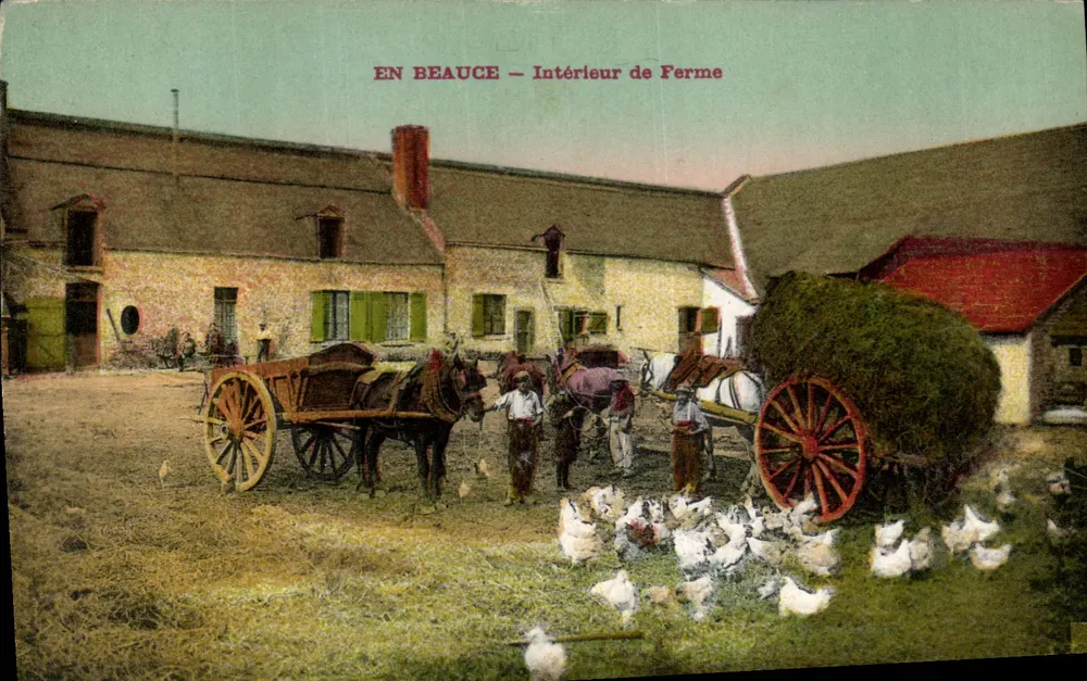 Na Beauce — Interior de Fazenda — L. Lenormand, Orléans - Frente