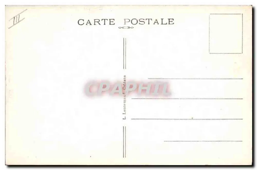 Na Beauce — Interior de Fazenda — L. Leormand, Orléans - Verso