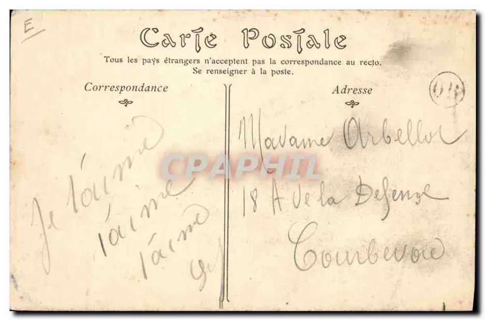In der Beauce — Hof von Herrn Prévostéau, Ochsenwagen — ND Phot - Rückseite
