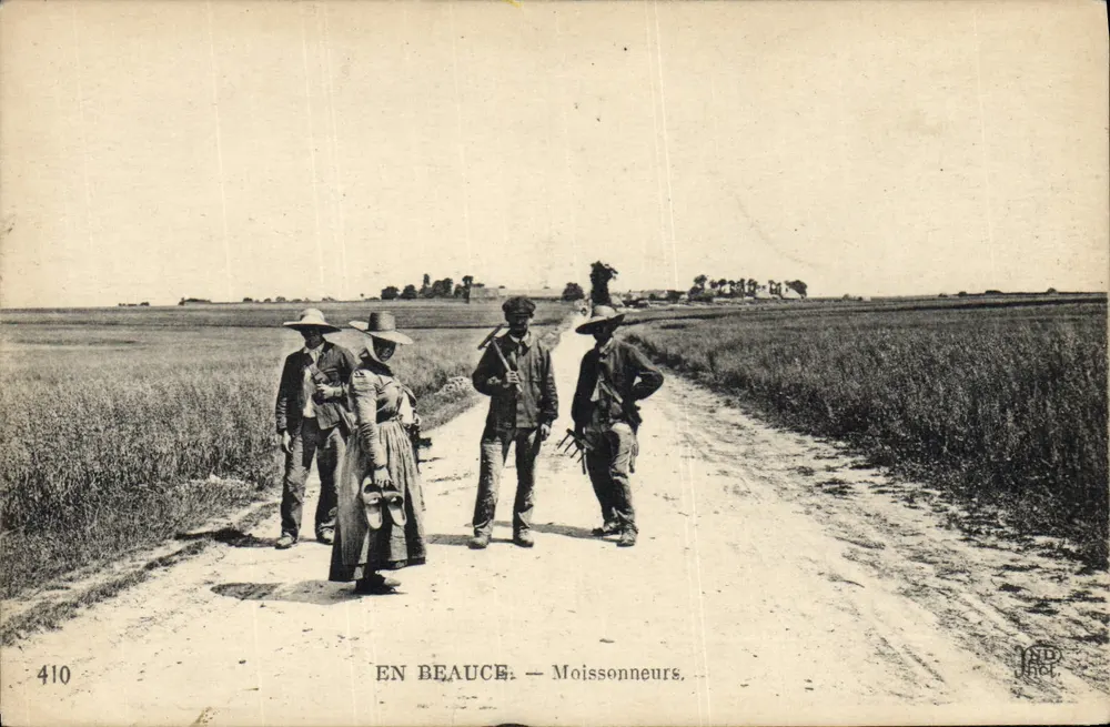 EN BEAUCHE — Colhedores — P. L. P. n° 410 - Frente
