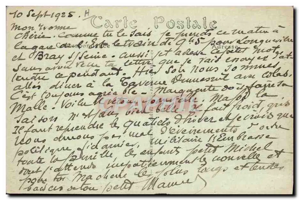 EN BEAUCHE — Colhedores — P. L. P. n° 410 - Verso