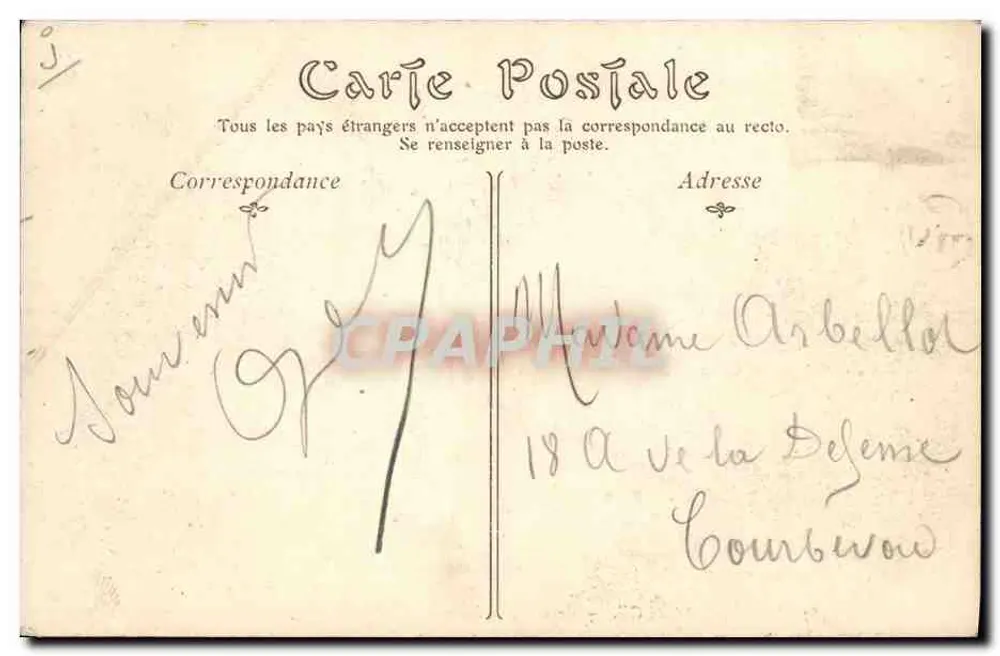 In Beauce — Ankunft auf dem Bauernhof — R.D. Phot. - Rückseite