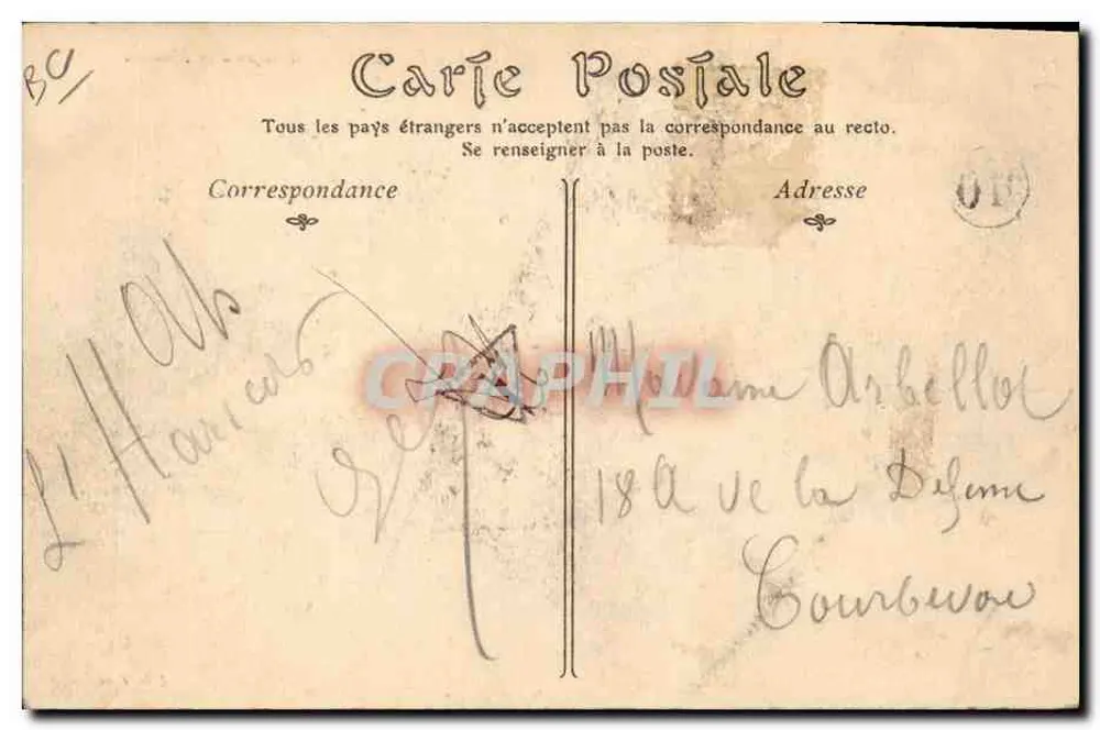 In Beauce — Schafherde — Verlag S. D. Phoel, n°330 - Rückseite