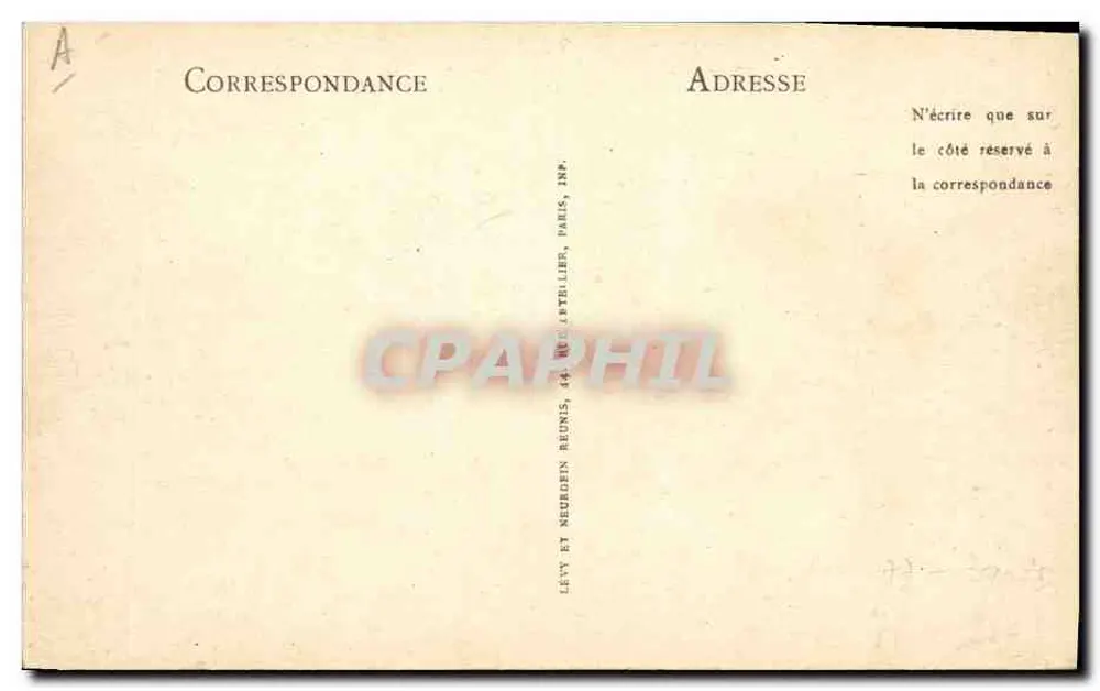 Na Beauce — A Colheita — ND. — Lévy et Neurden Reunis, Paris - Verso