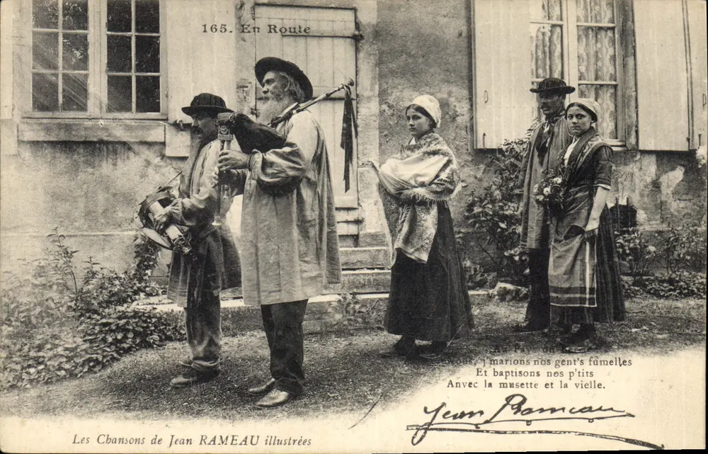 Die Lieder von Jean RAMEAU — Serie 165. Auf dem Weg — Illustriert von Jean Rameau - Vorderseite