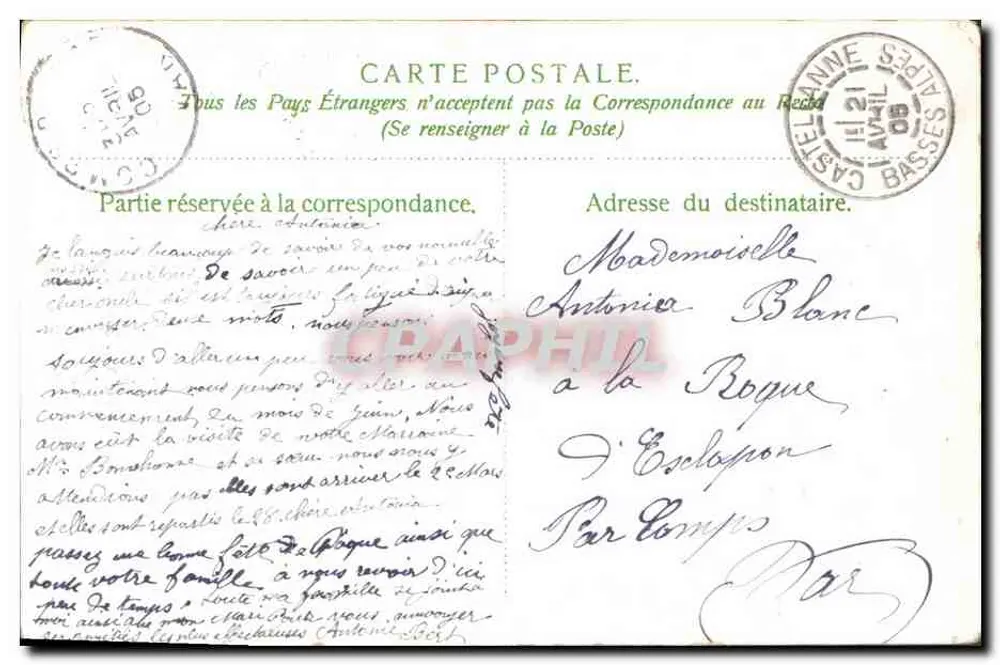 Myosotis ao azul tão puro — Emblema da Recordação — editor não visível - Verso