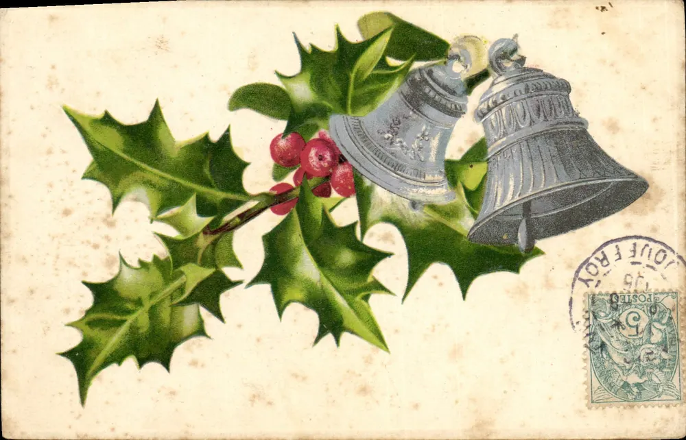 Folhas de hortelã e sinos de Natal — Jouvroy, editor desconhecido - Frente