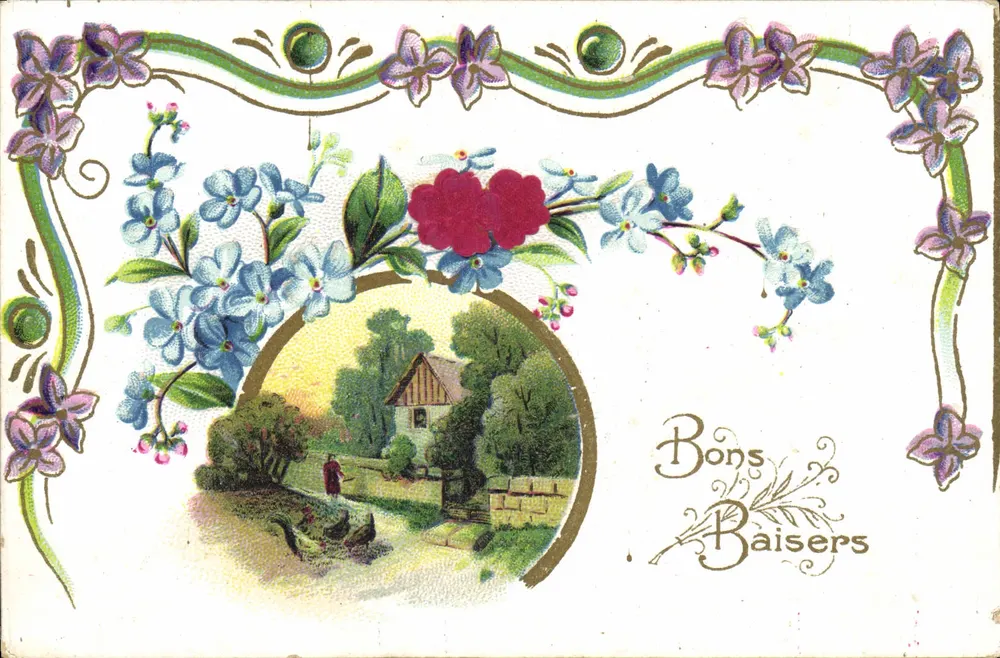 Boas Beijos — decoração floral e paisagem — J.C. Paris - Frente