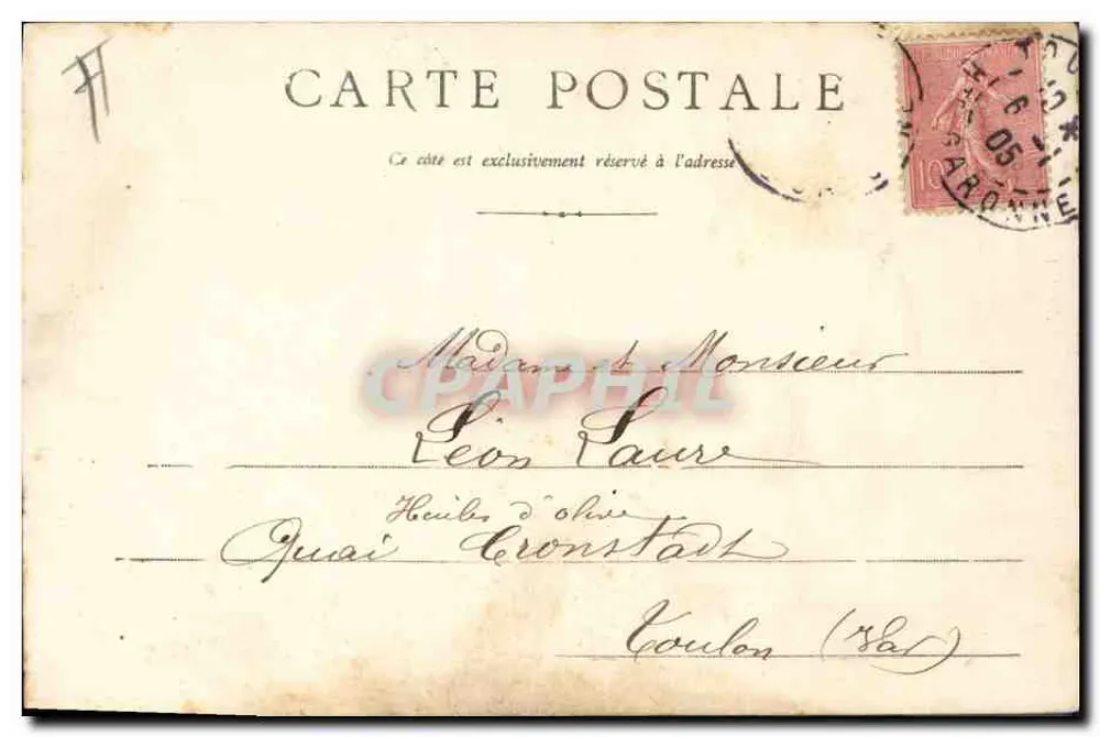 O Castelo de Água de Toulouse — B.M.T. — editor B.M.T. Toulouse - Verso