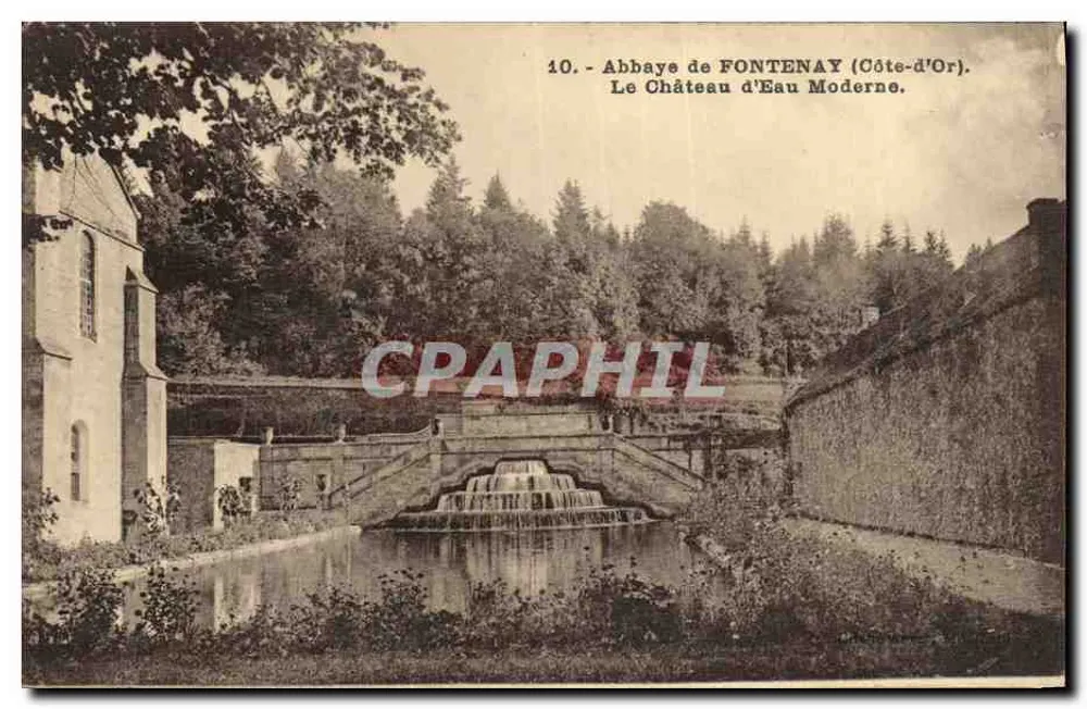 Abadia de FONTENAY (Côte-d'Or) — O Castelo de Água Moderno — C.-B. - Frente