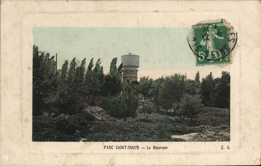 Park Saint-Maur — Der Reservoir — E. G. - Vorderseite
