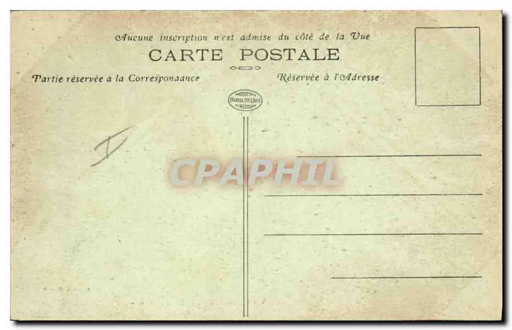 Camp de Sissonne — Gruppe von Zelten — Die Wasseruhr — Donet Edition - Rückseite