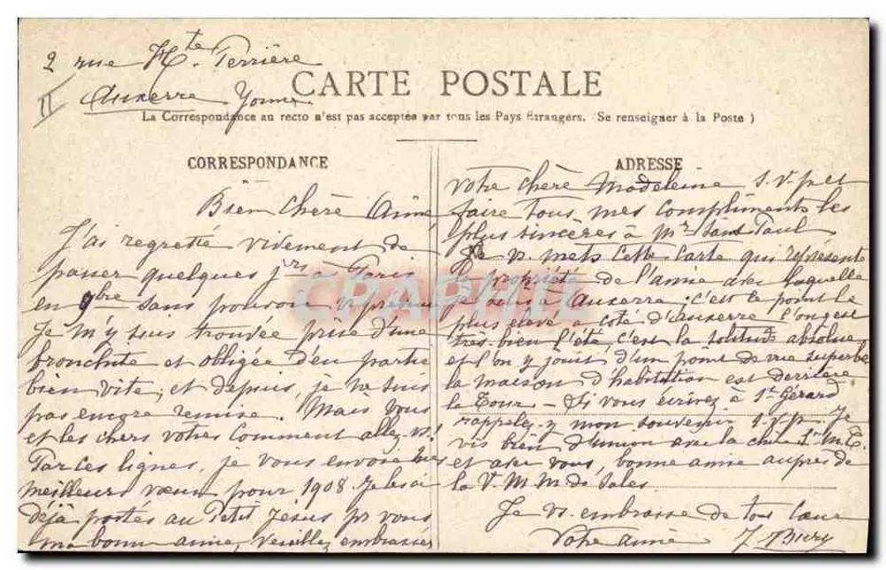 Auxerre - Turm von St-Georges - Chalet N.-D. de Celles - Rückseite