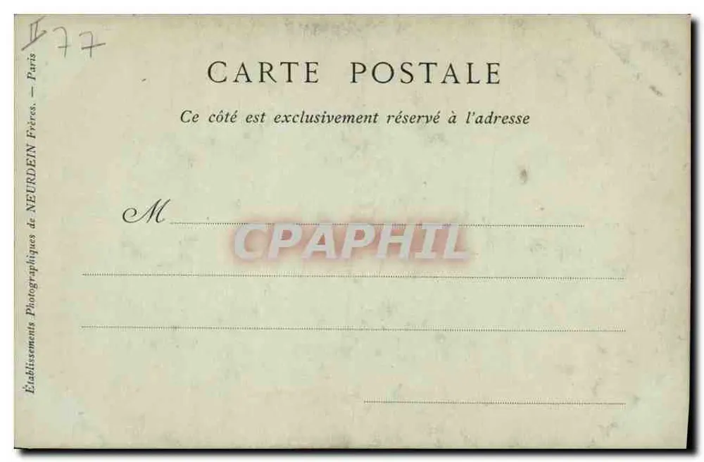 Wald von Fontainebleau — Le Henri-IV — Collections ND Phot - Rückseite