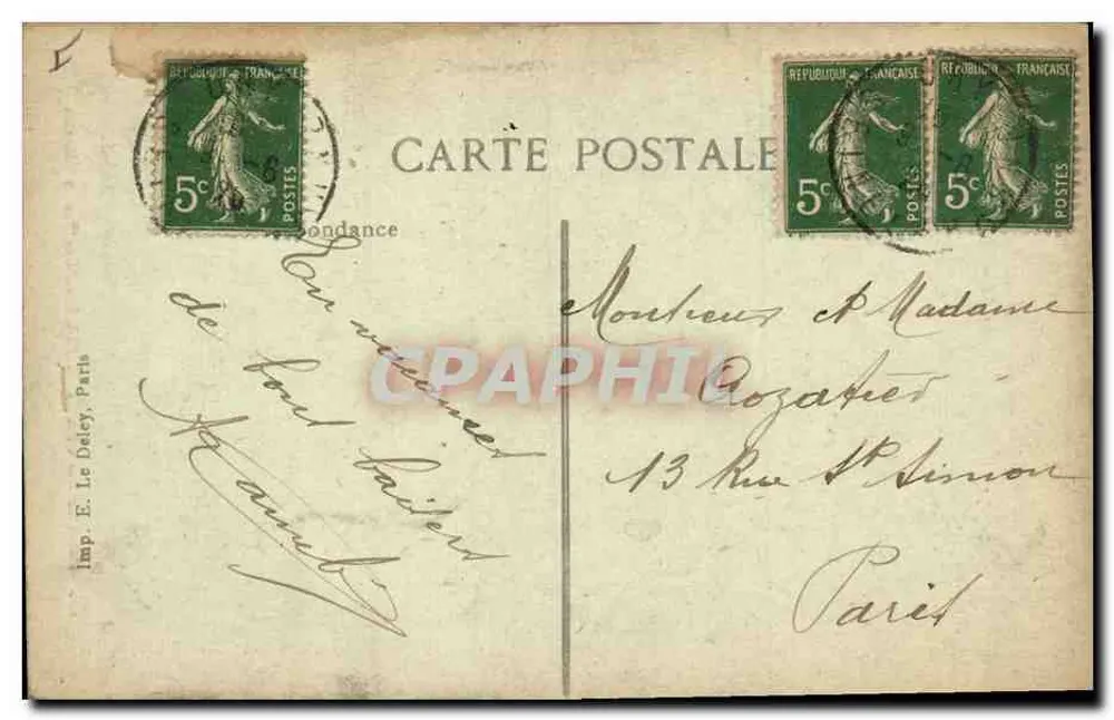 Forêt de Fontainebleau — Les Frères Siamois, Verlag - Rückseite