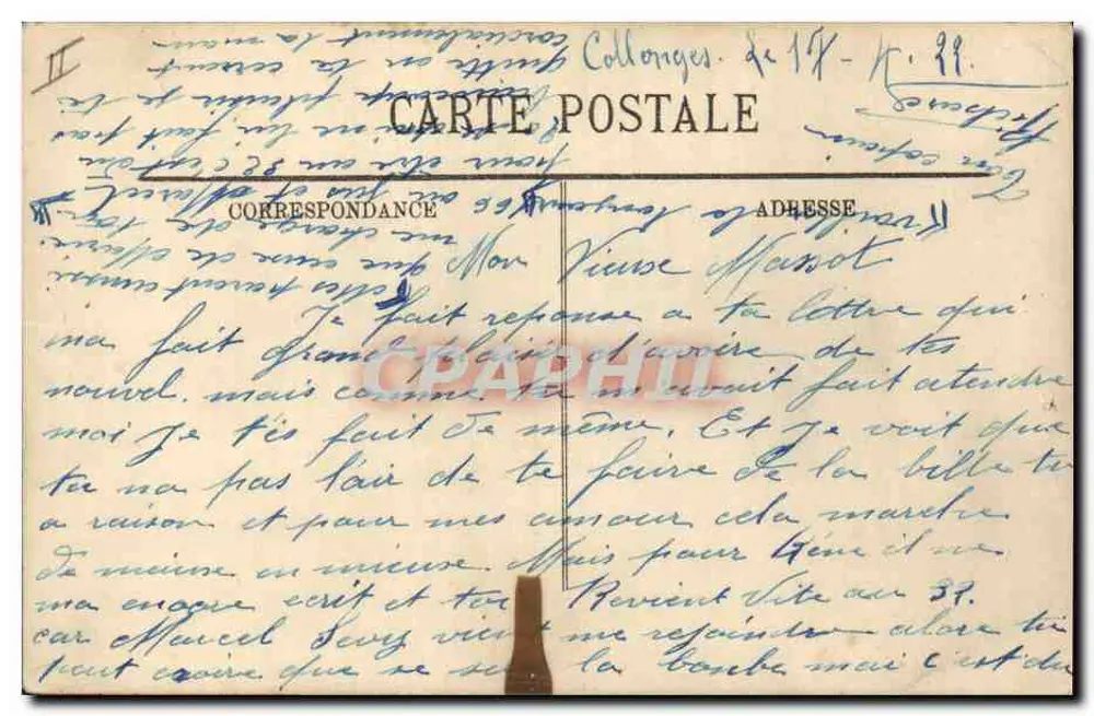 La foresta de Fontainebleau — El Júpiter — LL. — n° 386 - Reverso