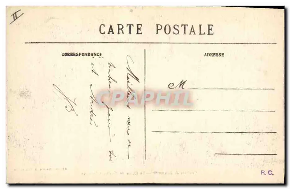 Umgebung von Montreveau — Der Zeder von Montigny-Lencoup — Milliet, Buchhändler, in Montreveau - Rückseite