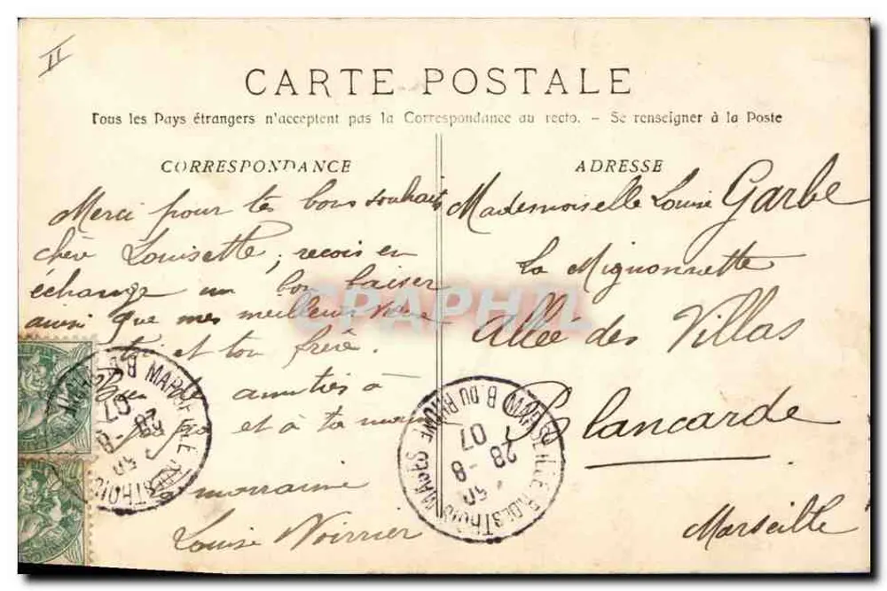 La Sainte-Baume — Der Große Eiche — Typie L. Jacque, n°3258 - Rückseite