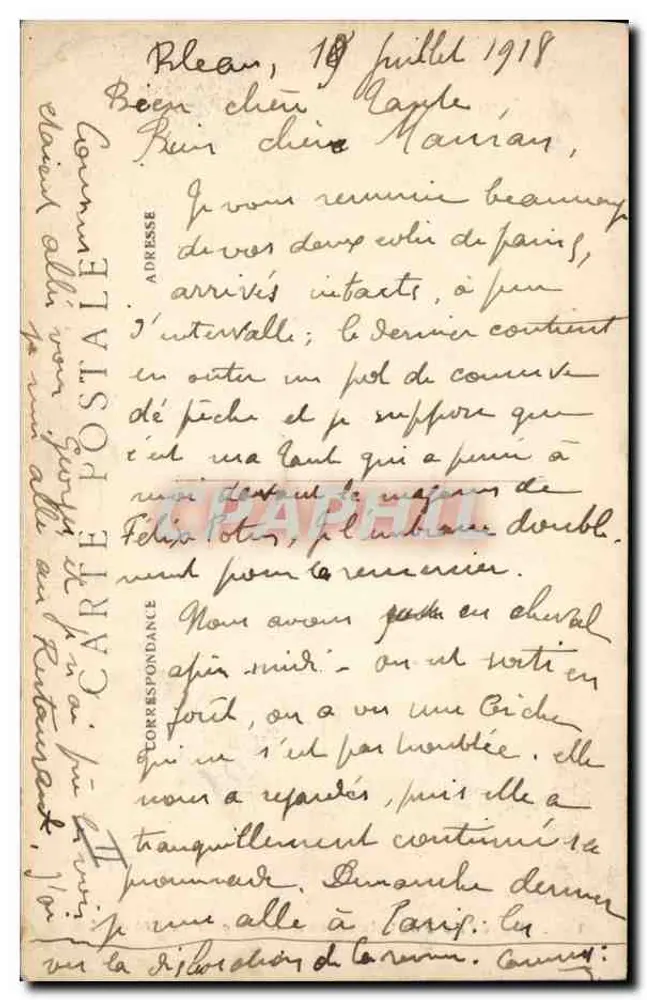 Forêt de Fontainebleau — Bouquet du Nid de l'Aigle — Verlag: Nr. 168 - Rückseite