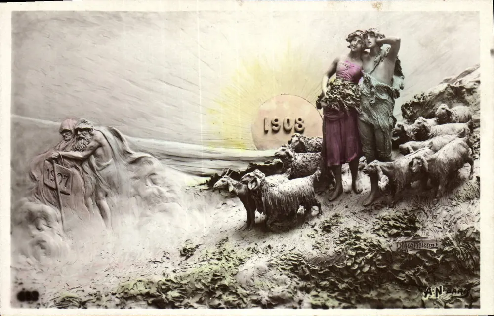Ankündigung des Jahres 1908 — A. N. Bary — unbekannter Verleger - Vorderseite