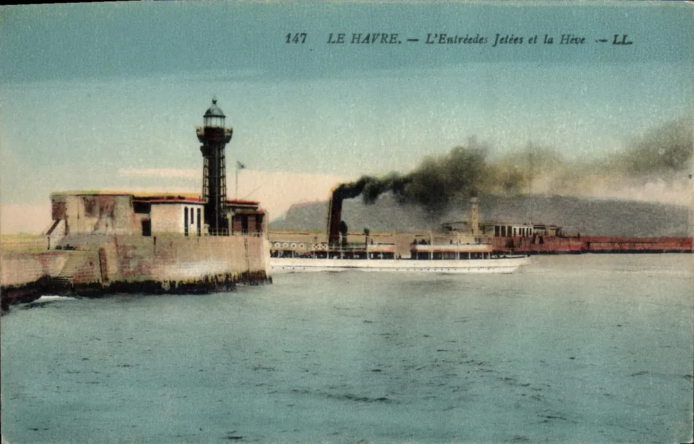 Le Havre — Der Eingang der Molen und die Hève — LL - Vorderseite