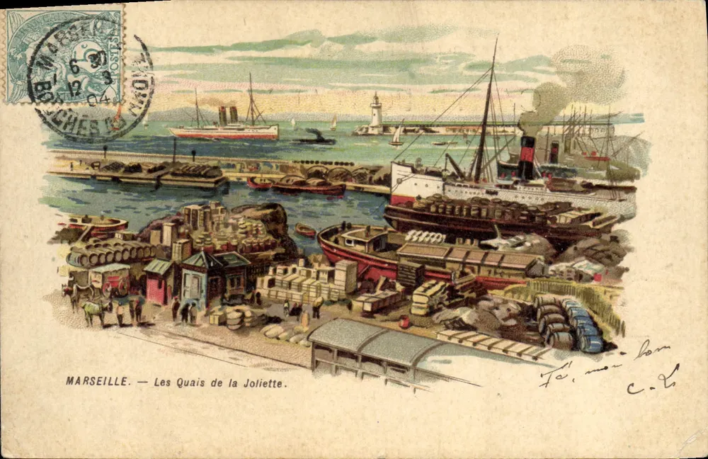 Marseille — Les Quais de la Joliette — Verleger unbekannt, Seriennummer nicht sichtbar - Vorderseite