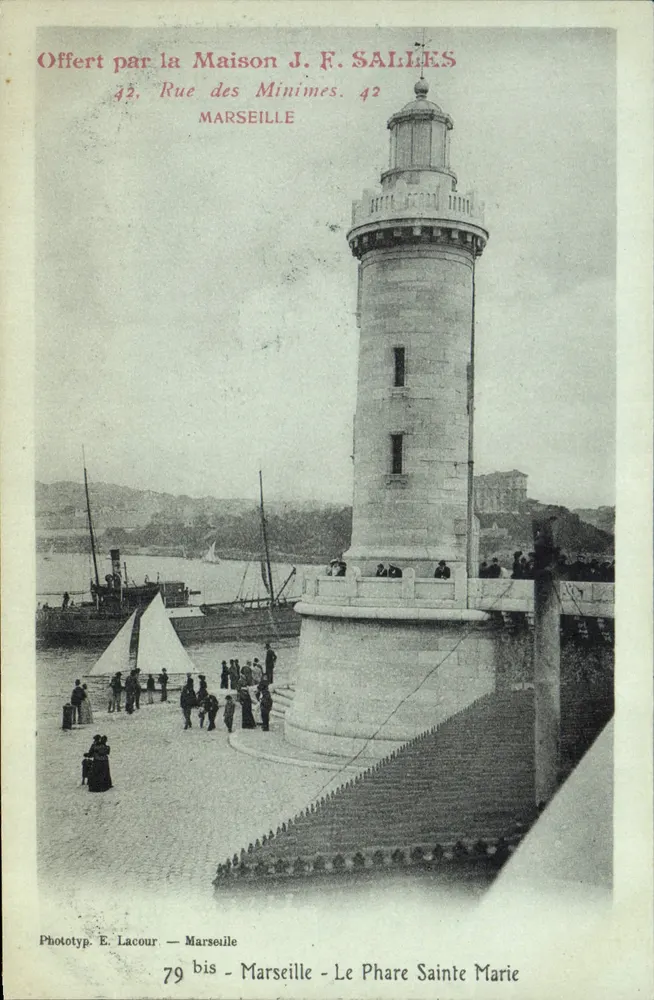 O Farol de Santa Maria — Marselha — Phototyp. E. Lacour, 79 bis - Frente