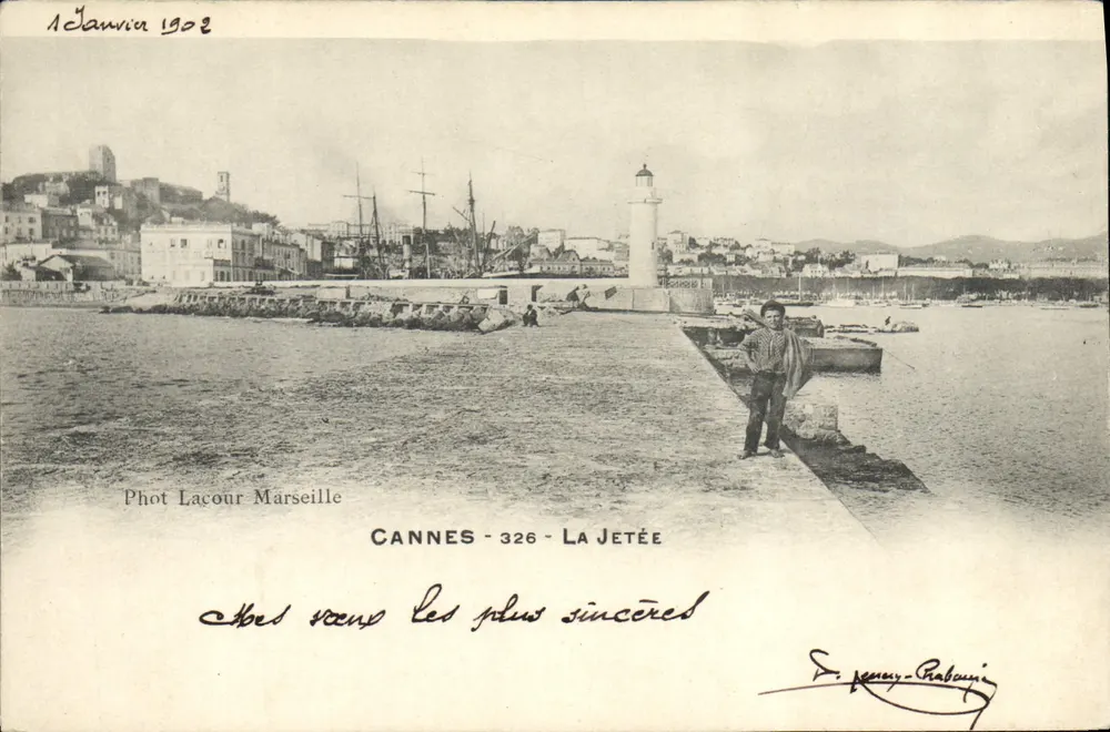 Cannes - La Jetée — Phot Laçour Marseille, n°326 - Awers