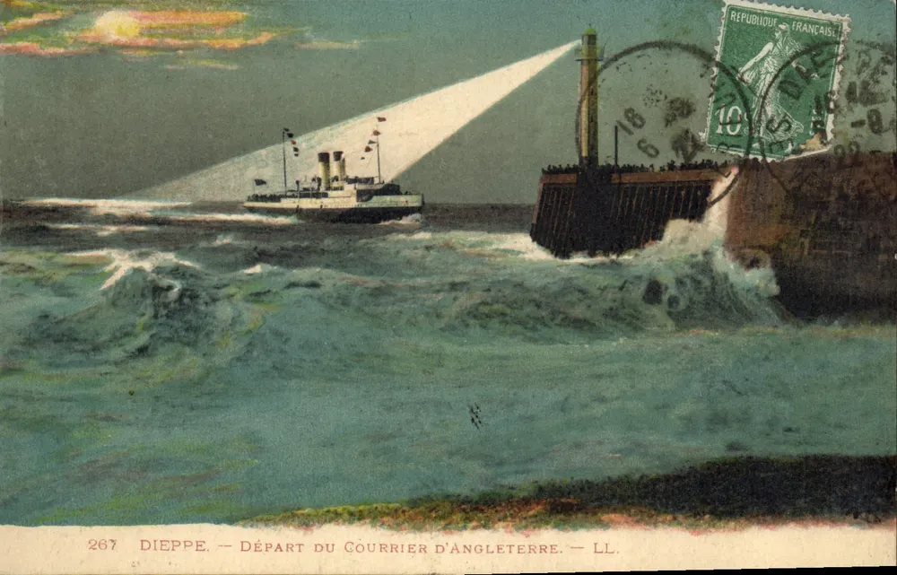 Dieppe — Abfahrt des Postdienstes nach England — LL. — Nr. 267 - Vorderseite
