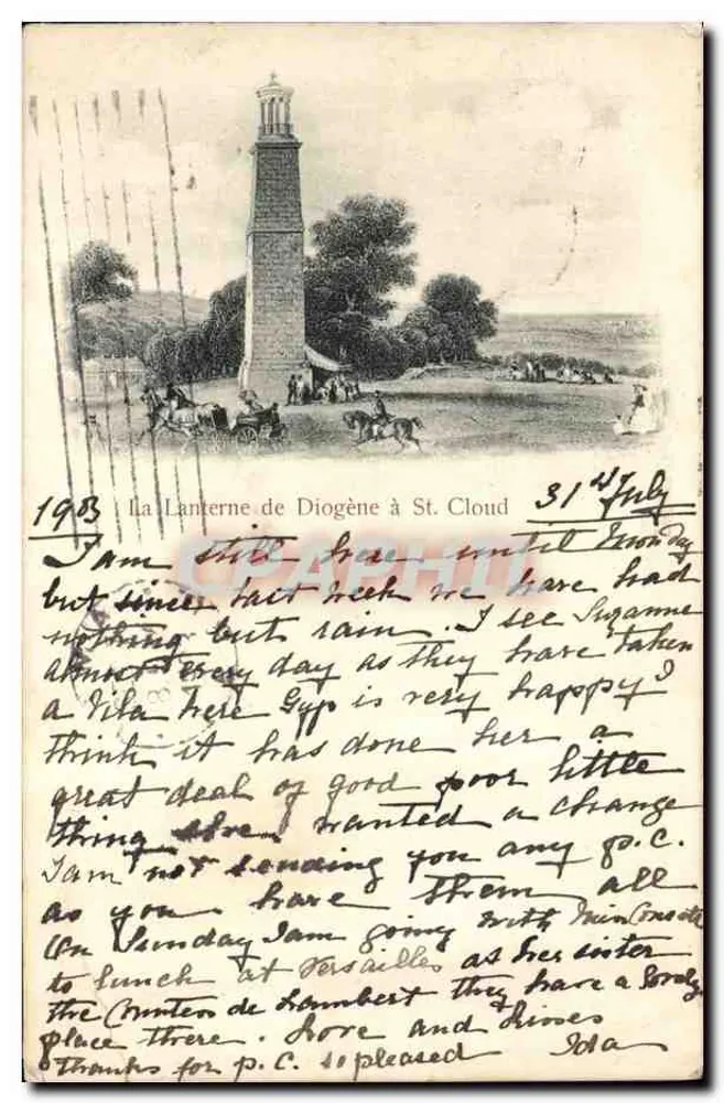 A Lanterna de Diogène em Saint-Cloud — Edição Téphons No.1044 - Frente