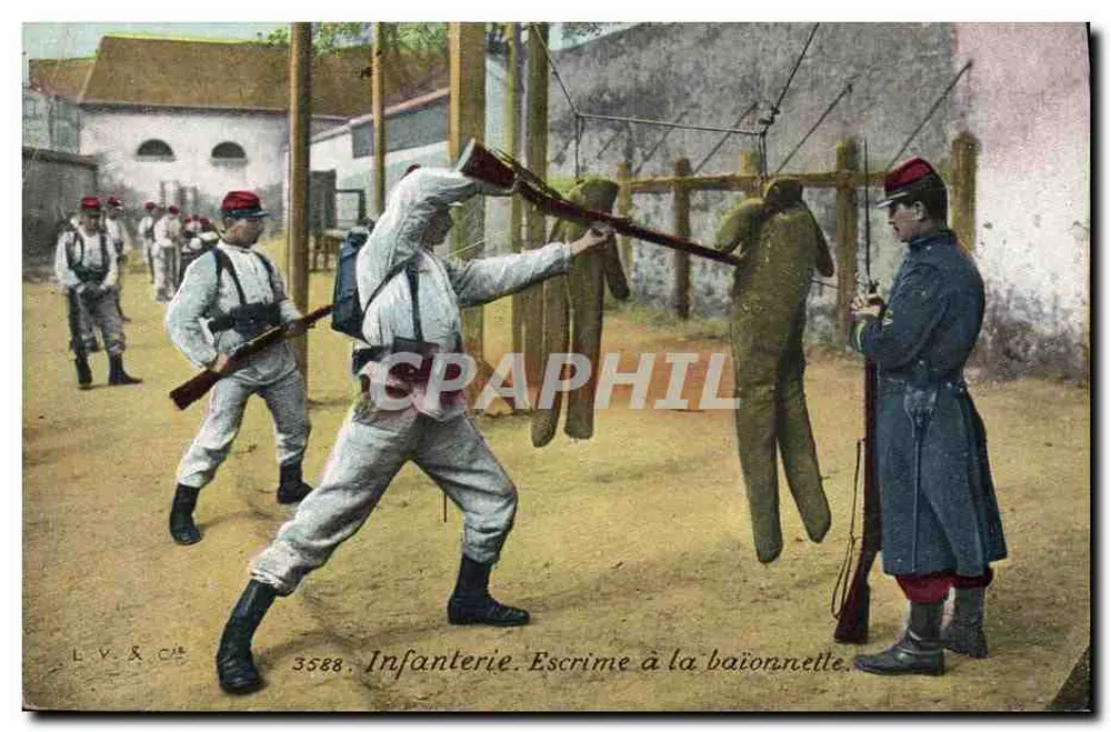 Infanterie. Schwertertraining mit Säbel — L.V. & Cie, Nr. 3588 - Vorderseite