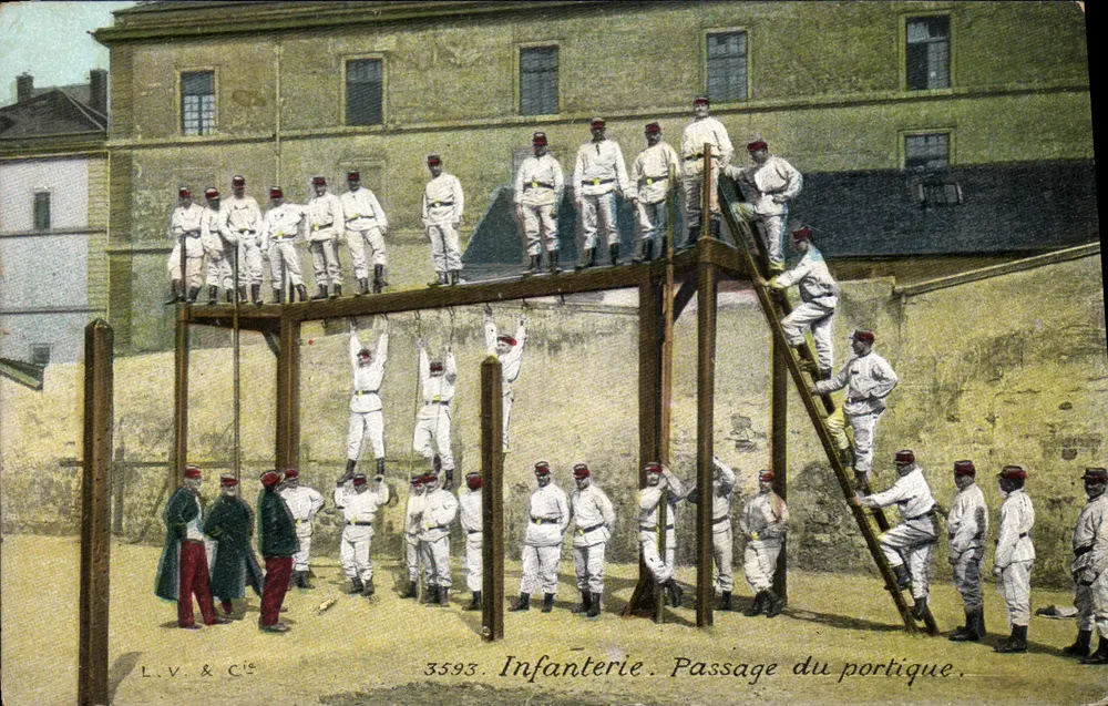 Infanterie — Durch das Tor passieren — L.V. & Cie, n° 3593 - Vorderseite