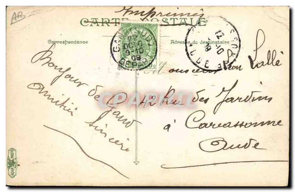 Infanterie — Différentes positions du tireur — L.V. & Cie, n° 3600 - Verso