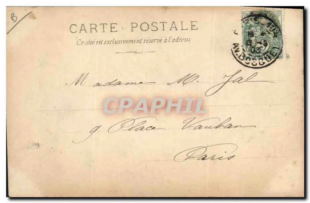 Porträt von Paul de Cassagnac — DIE AUTORITÄT — Verlag S.I.P. n°2 - Rückseite
