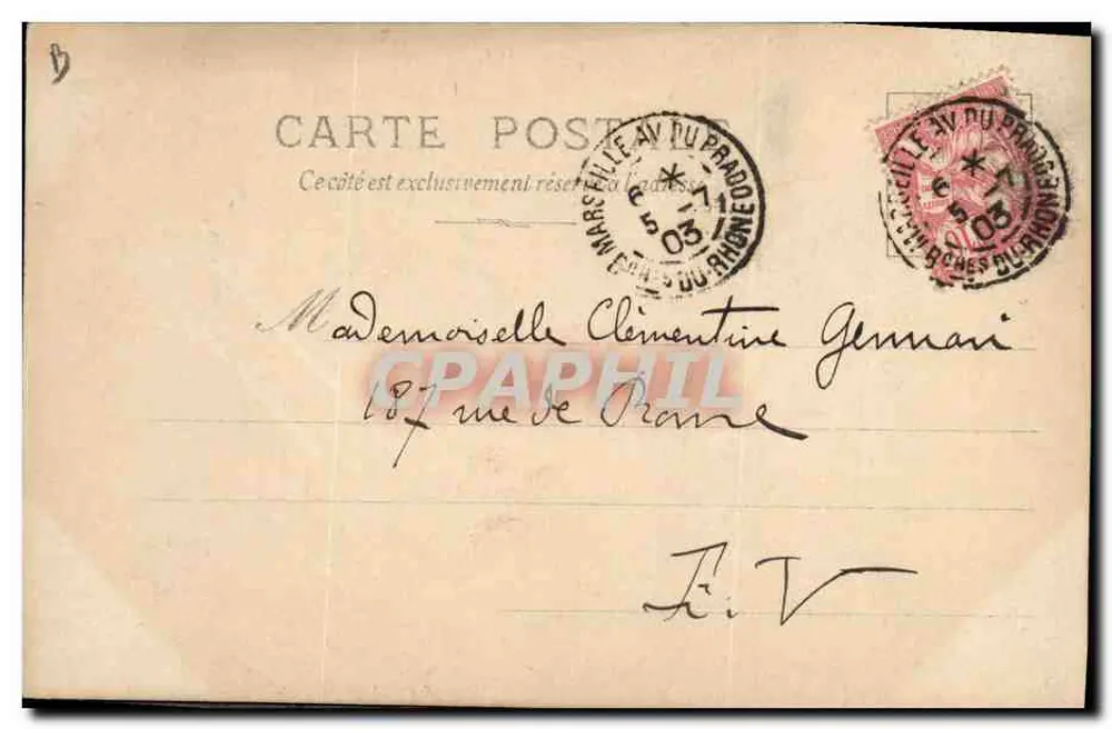 Sitzung des Stadtrates in Paris — Émile de Girardon — S.I.P. n°12 - Rückseite