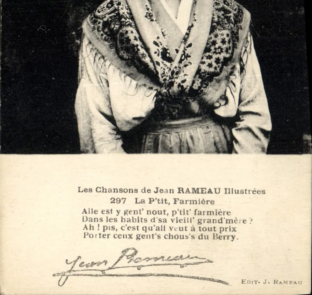 A Pequena Agricultora — As Canções de Jean Rameau ilustradas — Ed. J. Rameau n°297 - Frente