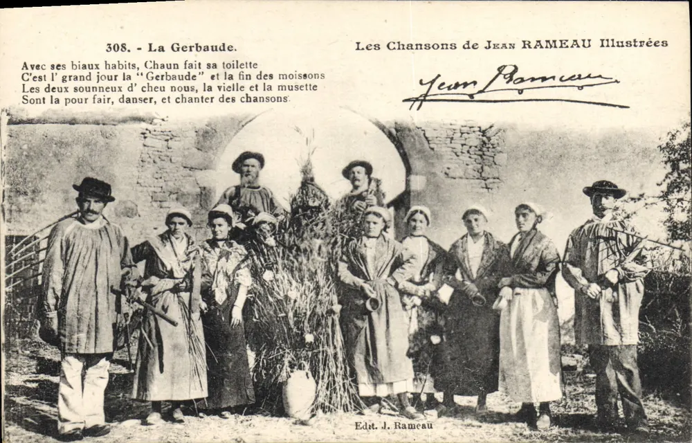 La Gerbaude — As Canções de Jean Rameau Ilustradas — Ed. J. Rameau - Frente