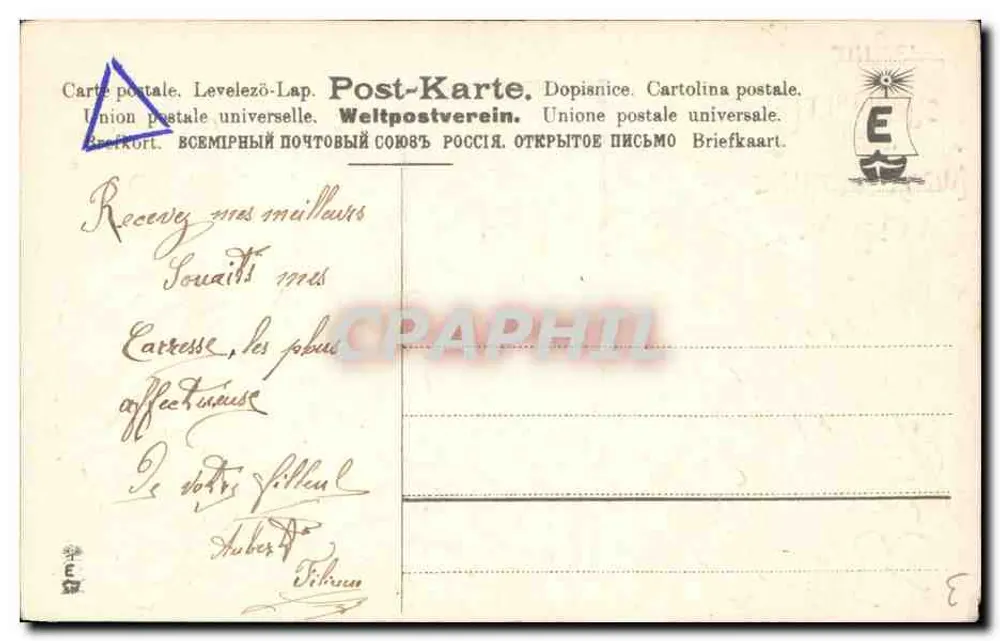 Dois pássaros brancos — Janeiro — editor M.S.I.B. n°13561 - Verso