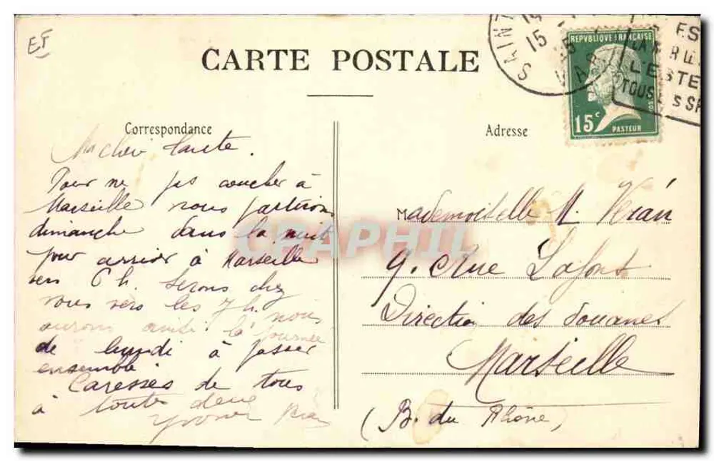 Champagne Brière & de Labaume, Reims — Die Weinlese — Phototypie J. Rémy - Rückseite