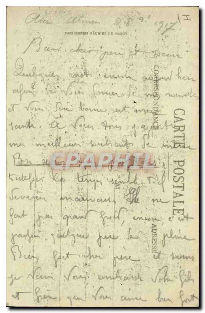 La Champagne — Arbeit im Weinberg - Pflanzen — Brie-Comte-Robert, Nr. 140 - Rückseite