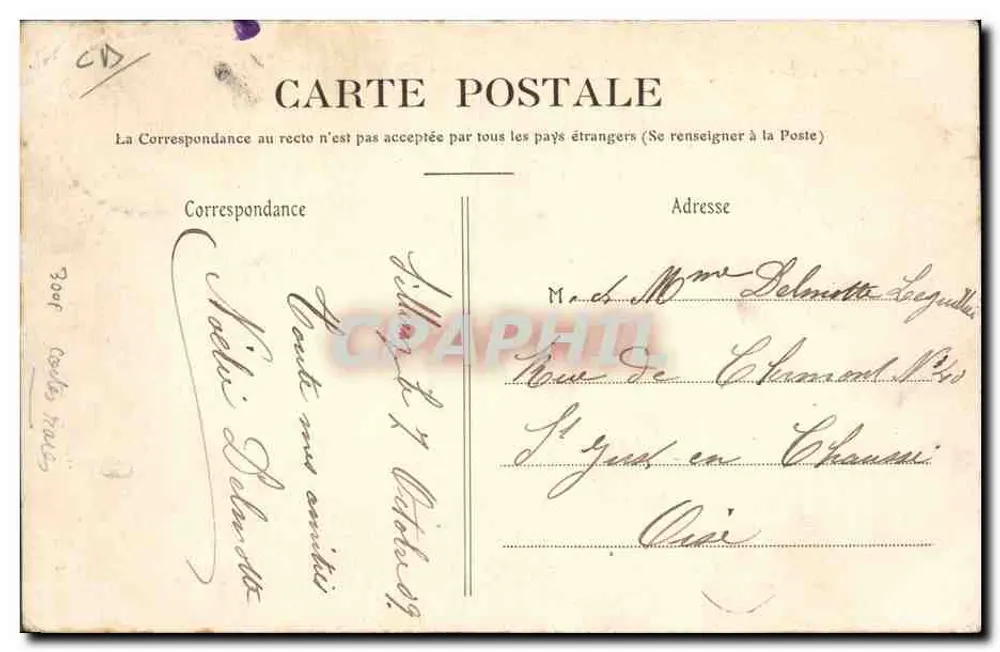 Die Weinlese — Das Mittagessen der Weinleseleute — In der Champagne - Rückseite