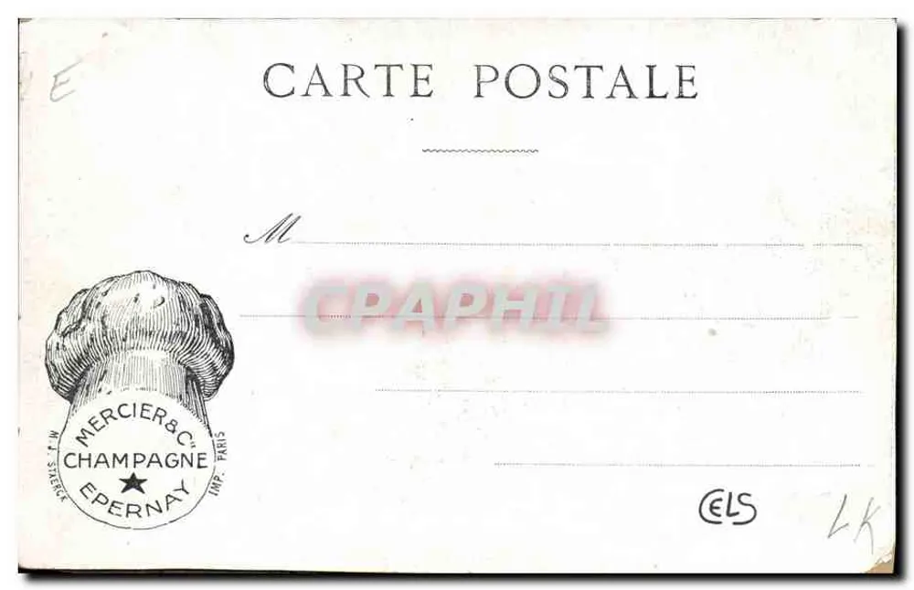 ÉPERNAY — LES BOUCHONNIERS — Collection du Champagne Mercier - Rückseite