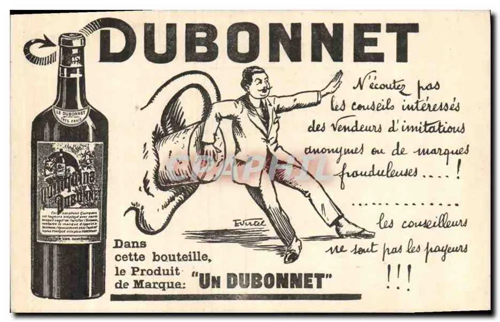 Publicidad Dubonnet — Editor no visible, número de serie ilegible - Anverso