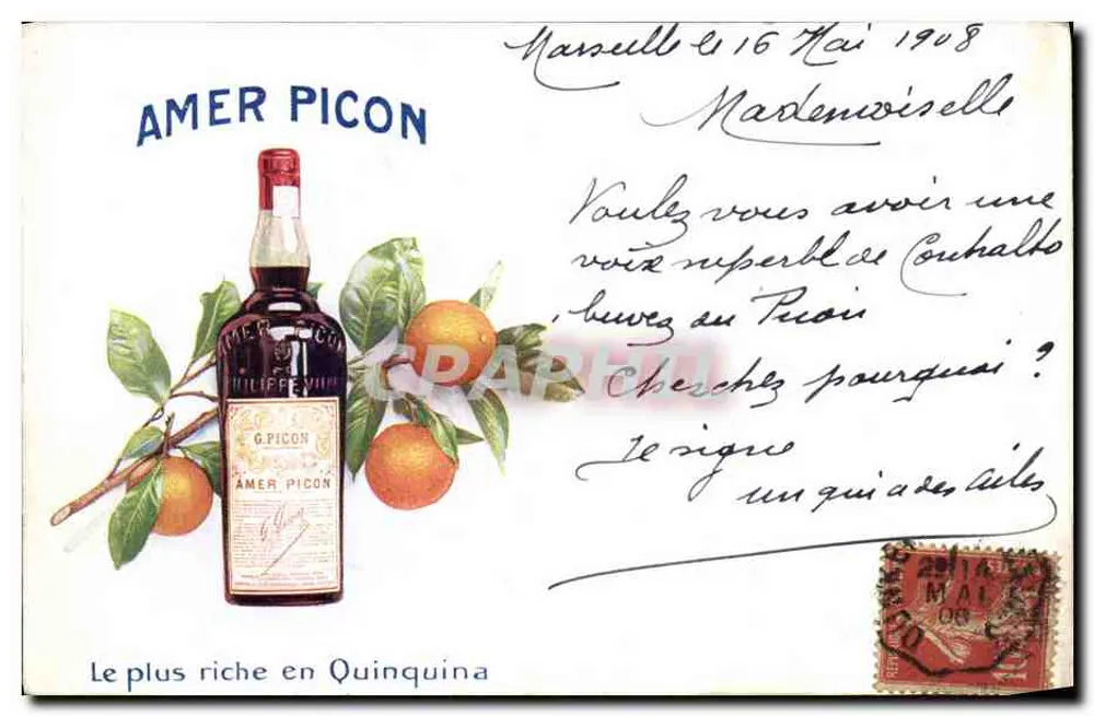 Amer Picon — Werbung — G. Picon - Vorderseite